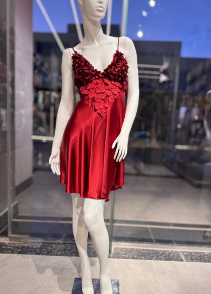Crimson Bloom Short